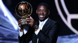 Read more about the article Ousmane Dembélé remporte le Ballon d’Or 2025 : une consécration historique pour le Français